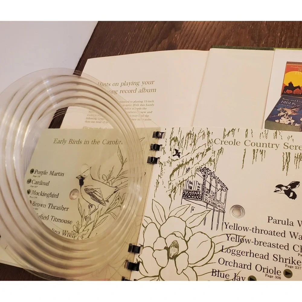 Song & Garden Birds of North America 2 Vol Set w/ Records Slipcase - Nat‎ Geo